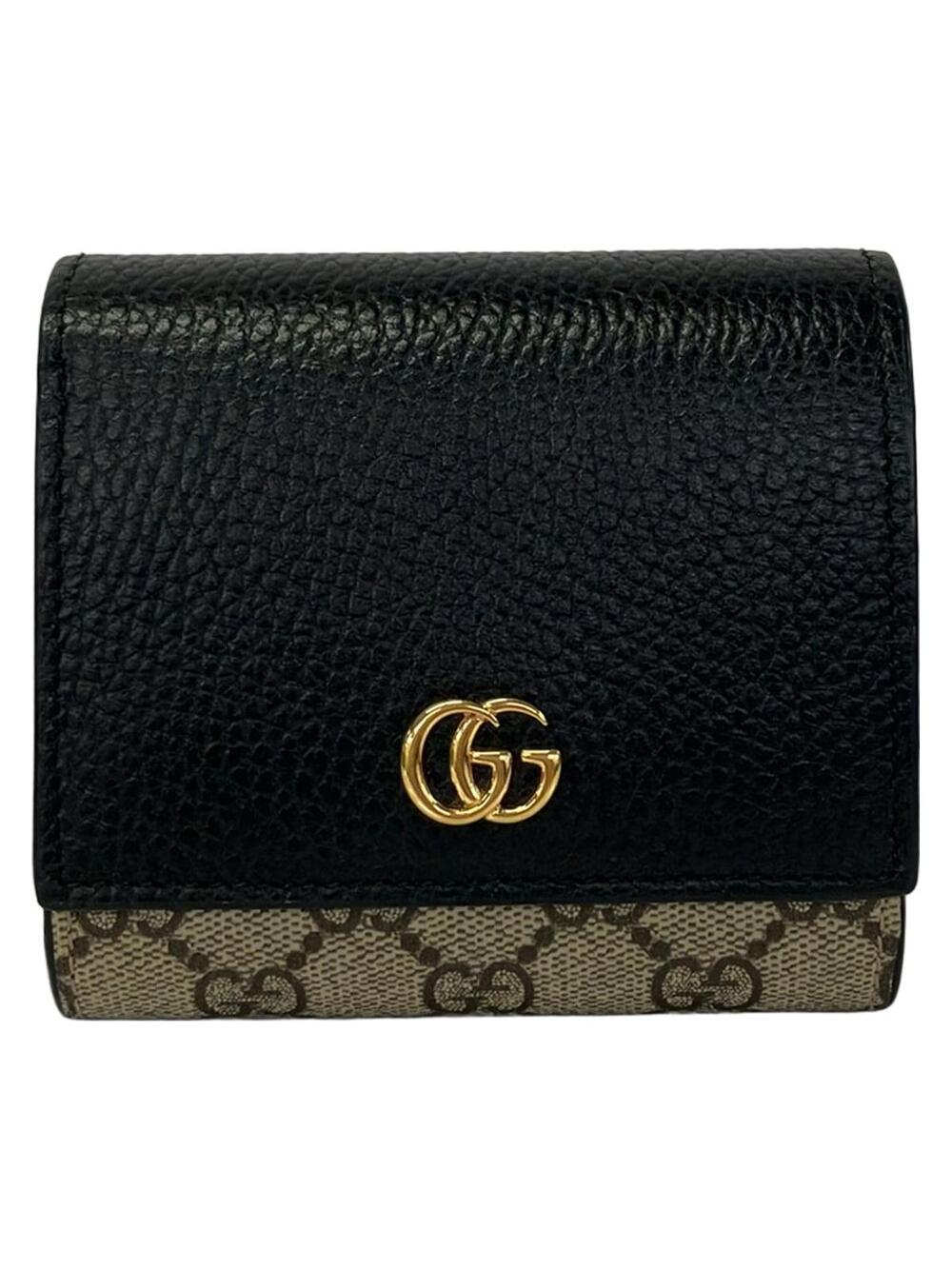 Gucci Gg Marmont Black Dark Brown Beige #363093G58B